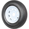 Trailer Tires Rims ST175/80D13 175 80 13 Tire 5 Lug White Spoke Wheel Load Range C, 6 PLY, Set of 2 - 4 of 4