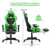 Costway Massage Gaming Chair Reclining Racing Office Computer Chair with Footrest White\Blue\Pink\Red - 3 of 4