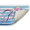Stupell Industries Brushstroke Sea Life on Stripes Printed Plush Bathroom Floor Mat, design by Paul Brent - 2 of 4