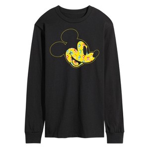 Men's - Disney - Mickey Mouse Multicolor Art Long Sleeve Graphic T-Shirt - 1 of 4