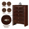 PAGED Dresser with 5 Drawers Classic Style Storage Drawers with Sleek Single Pull Knob Hardware for Living Room, Hallway, Office - 3 of 4