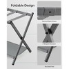 SONGMICS Luggage Rack with Fabric Storage Shelf Suitcasa Stand for Guest Room Bedroom Folding - 3 of 4