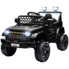 Qaba 12V Ride On Truck, Battery Powered Kids Electric Car with Spring Suspension, Remote, 3 Speeds, LED Headlights, Horn, USB Music - 4 of 4