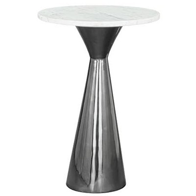 Zuo Tim Side Table White & Black