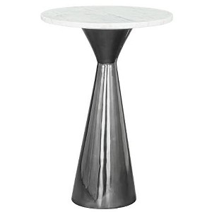 Zuo Tim Side Table White & Black - 1 of 4
