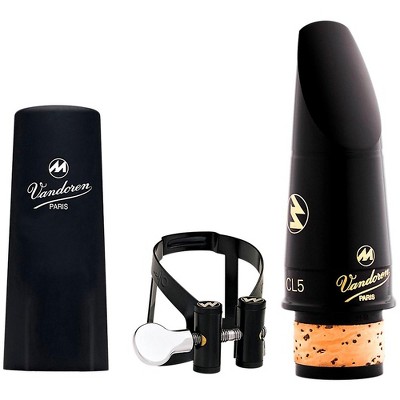 Vandoren Masters Mouthpiece Kit CL5 with Masters M|O Ligature and Cap - SPECIAL Black Coated Ligature