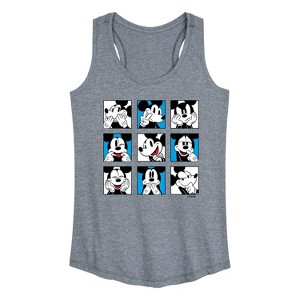 Women's - Disney - Mickey Grid Graphic Racerback Tank - 1 of 4