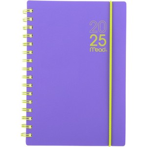 Mead Color Pop SM WM Planner January 2025 - March 2026 Galactic Lilac with Cyber Lime Accents - 1 of 4