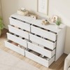 8 Drawer Dresser for Bedroom, 54" Wide Modern Double Dresser Organizer with Concave Handles, Wooden Chest of Drawers - 2 of 4
