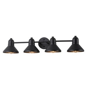 C Cattleya Modern Powder-coated Black Vanity Light Fixture for Bathroom - 1 of 4