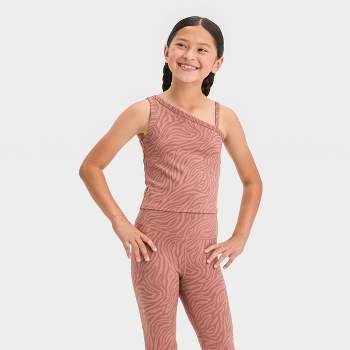 Girls' Asymmetrical Cropped Tank Top - All In Motion™