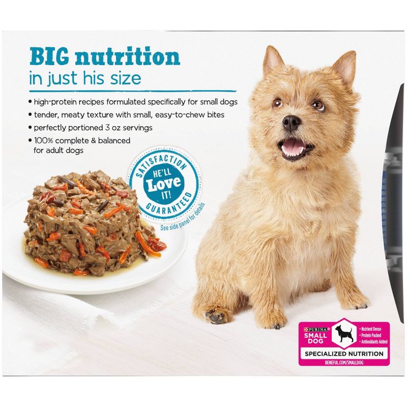 Purina Beneful IncrediBites Chicken, Beef &#38; Salmon Recipes Small Dogs Wet Dog Food - 3oz/12ct Variety Pack, 6 of 10