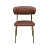 Meridian Furniture,Lupita Vegan Leather Dining Chair, Set of 2 - 3 of 4