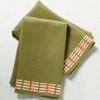 The Lakeside Collection Yellow Plaid Bath Collection - Set of 2 Hand Towels - 2 of 2