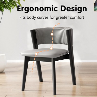 Etelifrank Set of 2 Modern Upholstered Dining Chairs