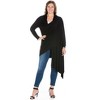 Plus Extra Long Open Front Cardigan - 24seven Comfort Apparel™ - 2 of 3