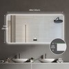 NicBex LED Bathroom Mirror,Anti-Fog Vanity Mirrors for Wall,3 Colors Dimmable,Bathroom Mirrors for Over Sink Horizontal/Vertical,Silver - 3 of 4