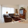 3pk Hammered Lamp Set (2 Table Lamps and 1 Floor Lamp) Bronze - Elegant Designs: UL Listed, Cotton Shades - 3 of 4