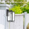 YIYIBYUS Waterproof Porch Light Outside Wall Lights For House, Black Wall Sconce Lanterns - 2 of 4