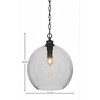Toltec Lighting Kimbro 1 - Light Pendant in  Matte Black with 13.75" Smoke Bubble Shade - 2 of 2