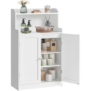 Dcolora Bathroom Storage Cabinet, Bathroom Floor Cabinet with 2 Doors, 2 Adjustable Shelves, 11.8 x 23.6 x 39.4 Inches - 1 of 4