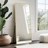 CENGHU Freestanding Mirror Arched Floor Mirror Large Standing Mirror Aluminum Alloy Frame Oversized Mirror Full Length for Living Room Bedroom - 3 of 4
