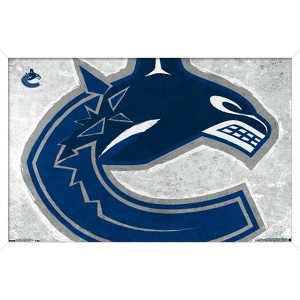 Trends International NHL Vancouver Canucks - Logo 19 Framed Wall Poster Prints - 1 of 4