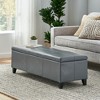 PAGED  Storage Ottoman Bench,51.25" End of Bed Bench with Soft-Close Lid,Rectangle Ottoman with Storange for Living Room,Entryway - 2 of 4