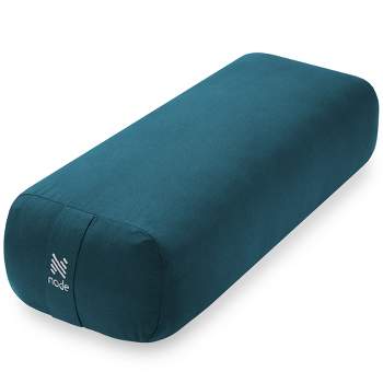 Node Fitness Yoga Meditation Cushion, Rectangular Bolster 25" x 12" - Teal