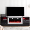 AMERLIFE TV Stand with Fireplace, LED Light Entertainment Center - 2 of 2