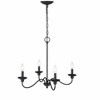 Millennium Lighting Delvona 4 - Light Chandelier in  Matte Black - 3 of 3