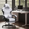 GTPLAYER Gaming Chair with Footrest, Premium Breathable Fabric, Waist Support, Linkage Armrest - 2 of 4