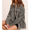 Women's Waffle Textured Oversized Shacket - LA MIEL - 3 of 3