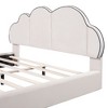 CAVINAS Queen Bed Frame with Headboard, Upholstered Platform, with Cloud-shaped Headboard Queen Bed Frame, Easy installation - 4 of 4
