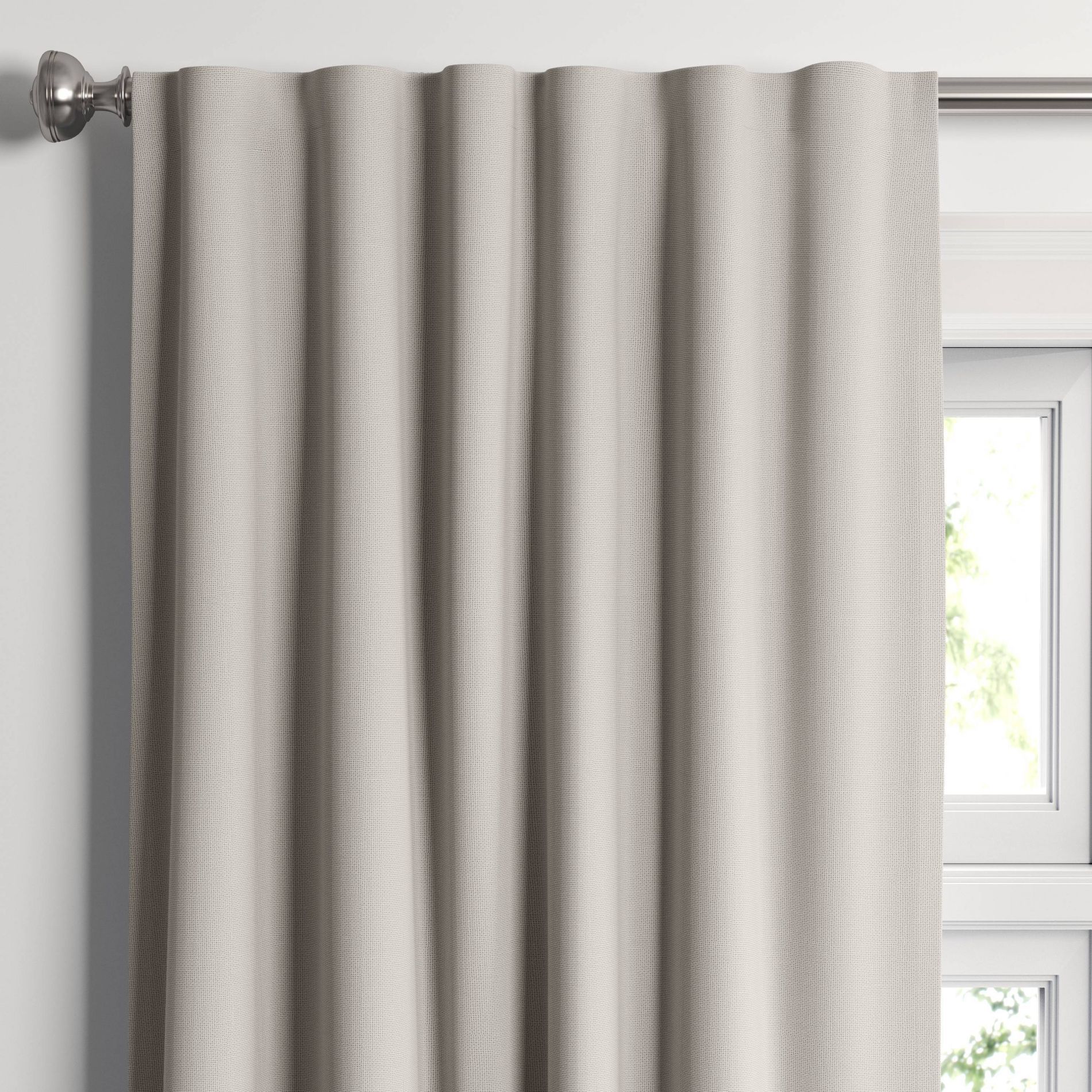 50"x95" Blackout Aruba Window Curtain Panel Gray - Threshold™: Recycled Polyester, Traditional Style, OEKO-TEX Certified