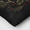 The Dark of The Night Embroidered Velvet Square Throw Pillow Cover - Black - Threshold™: Indoor, Cotton, Zipper Closure, No Fill - 4 of 4