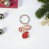 Unique Bargains Christmas Keychain Double Ring Zinc Alloy 3.15" 1 Pc - 4 of 4