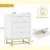 4 Drawer Dresser for Bedroom, Modern Chest of Drawers Organizer Storage with Metal Handles, Small Dresser Storage Cabinet for Bedroom - 2 of 4