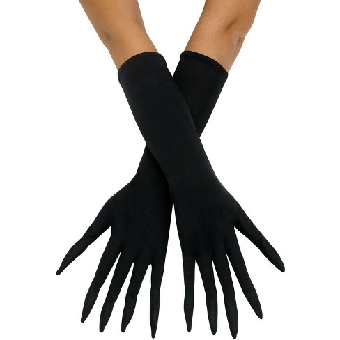 Kids' Long Pointy Witch Finger Gloves, Black, One Size, Wearable Costume  Accessory for Halloween