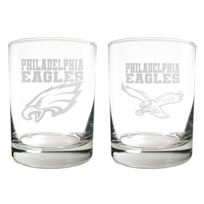 NFL Philadelphia Eagles Rocks Glass Set - 2pc