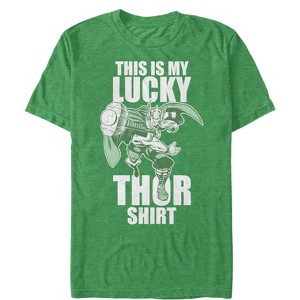 Men's Marvel St. Patrick's Day Thor Lucky T-Shirt - 1 of 3