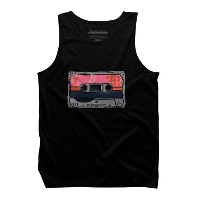 Men's Design By Humans Music cassette. By Danomore Tank Top