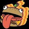 Men's Fortnite Durr Burger Sticker T-Shirt - 2 of 4