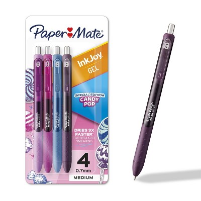 Paper Mate InkJoy 4pk Gel Pens 0.7mm Medium Tip Multicolored Candy Pop