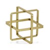 Cheung's Alle Golden Geometric Decor Cube Large - 2 of 4