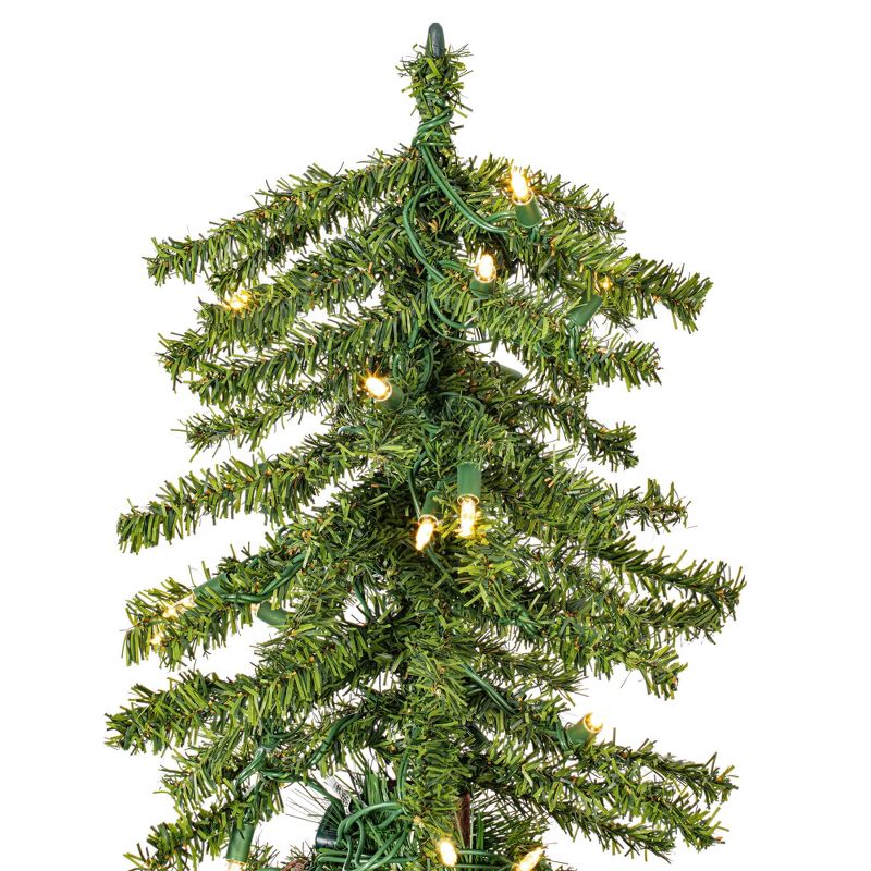 Vickerman Natural Alpine Artificial Christmas Tree Set, 3 of 9