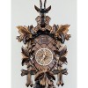Eight Day Hunter's Cuckoo Clock – 15 in Hand-carved Maple Leaves & Rifles – Traditional Design By River City Clocks - 2 of 4