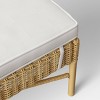 Eliot Closed Weave Patio Dining Bench - Threshold™ - image 3 of 4