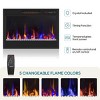 Bestier 71" Fireplace TV Stand for TVs up to 75" LED Entertainment Center with 23" Remote Control Electric Fireplace - 2 of 4