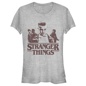 Juniors Womens Stranger Things Eleven Punk and Friends T-Shirt - 1 of 3